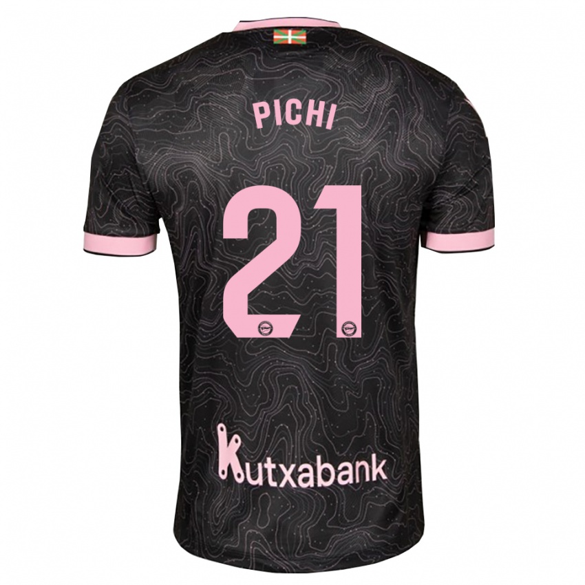 נשים Maria Garcia Pichi #21 שחור ורוד הרחק ג'רזי 2026/27 חולצה קצרה