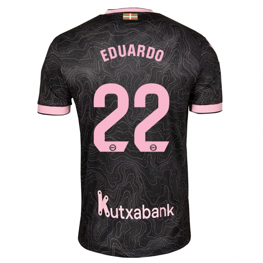 נשים Eduardo #22 שחור ורוד הרחק ג'רזי 2026/27 חולצה קצרה