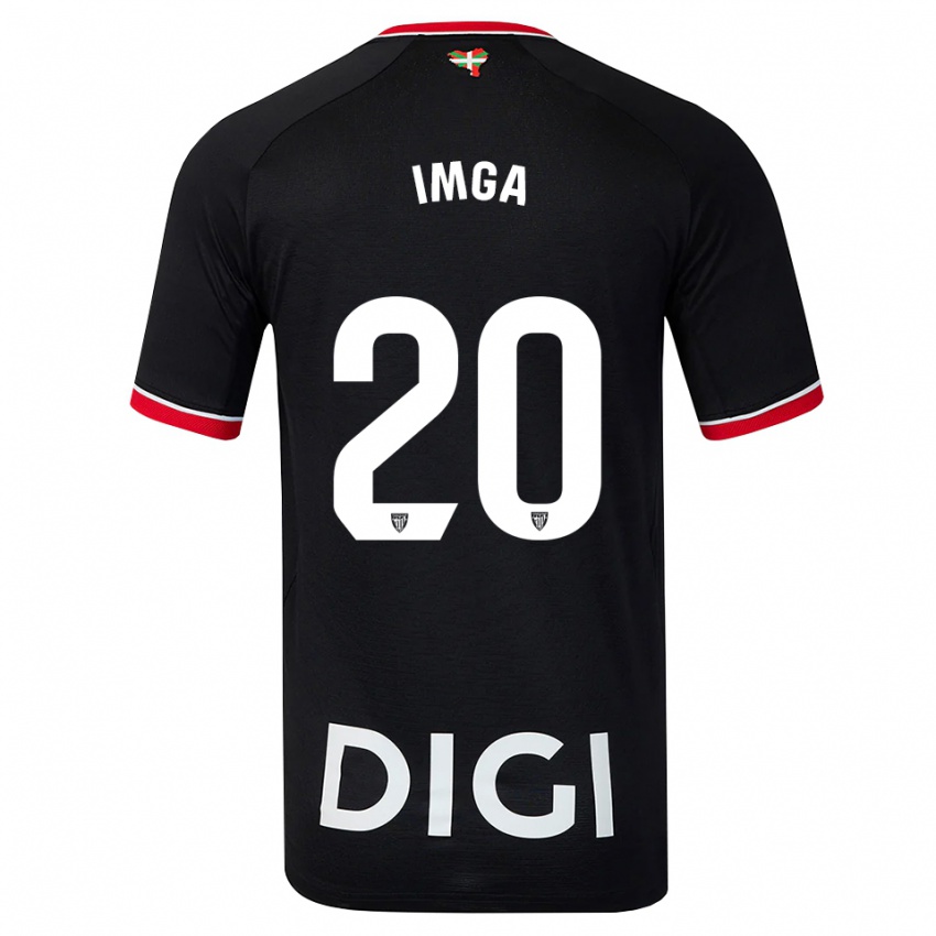 נשים Christian Imga #20 שחור לבן אדום הרחק ג'רזי 2026/27 חולצה קצרה