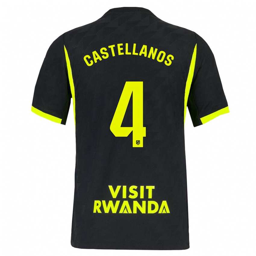 נשים Iván Castellanos #4 ירוק בהיר שחור הרחק ג'רזי 2026/27 חולצה קצרה