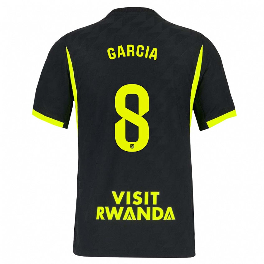 נשים Gaby García #8 ירוק בהיר שחור הרחק ג'רזי 2026/27 חולצה קצרה
