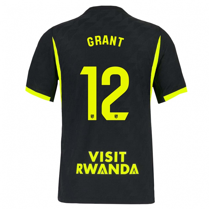 נשים Cristian Grant #12 ירוק בהיר שחור הרחק ג'רזי 2026/27 חולצה קצרה