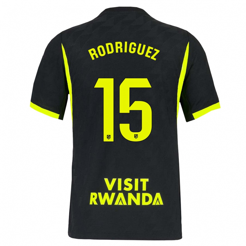 נשים Cinta Rodríguez #15 ירוק בהיר שחור הרחק ג'רזי 2026/27 חולצה קצרה