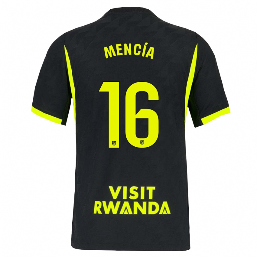 נשים Ian Mencía #16 ירוק בהיר שחור הרחק ג'רזי 2026/27 חולצה קצרה