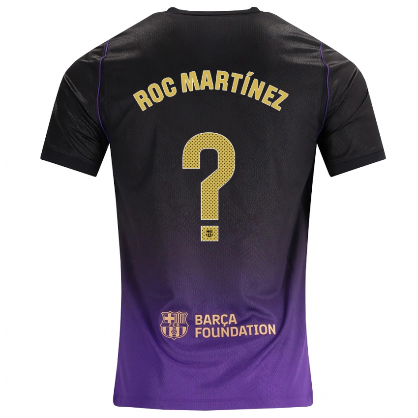 נשים Roc Martínez #0 סגול צהוב שחור הרחק ג'רזי 2026/27 חולצה קצרה