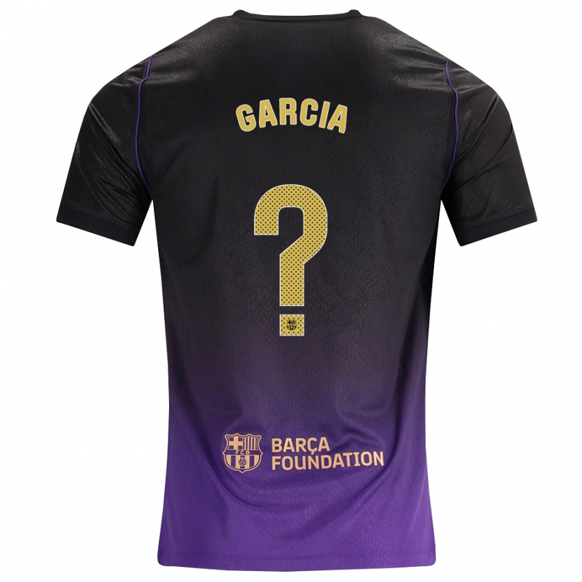 נשים Iker Garcia #0 סגול צהוב שחור הרחק ג'רזי 2026/27 חולצה קצרה