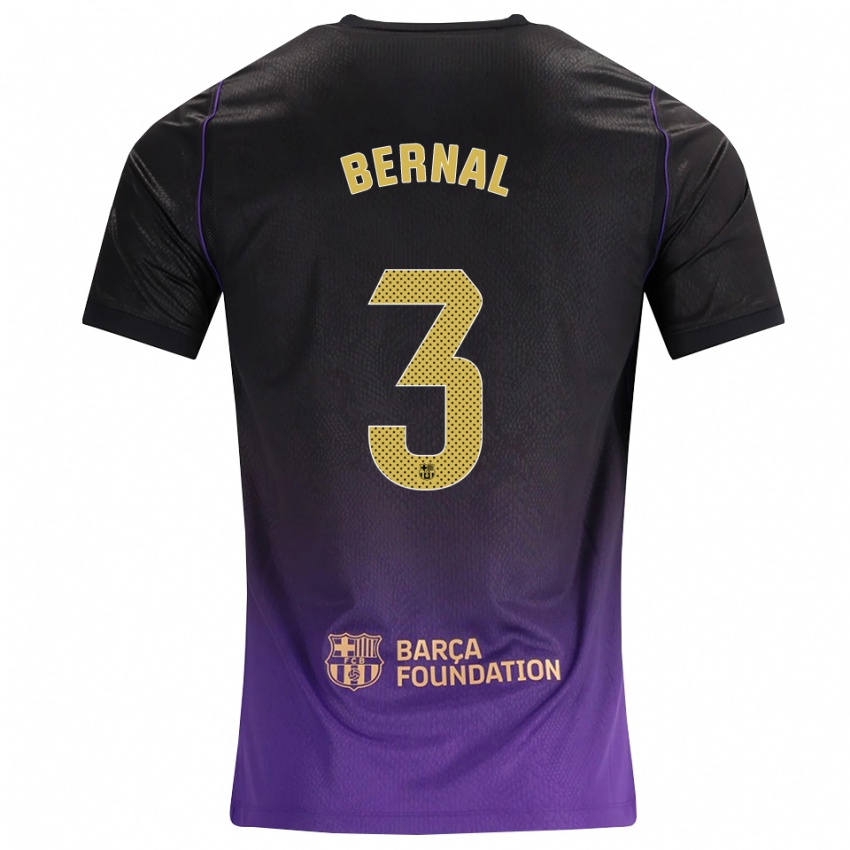 נשים Lucas Bernal #3 סגול צהוב שחור הרחק ג'רזי 2026/27 חולצה קצרה