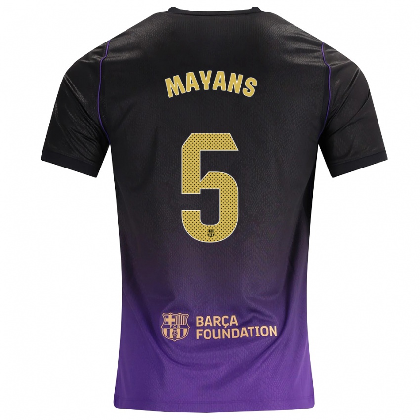 נשים Sergi Mayans #5 סגול צהוב שחור הרחק ג'רזי 2026/27 חולצה קצרה