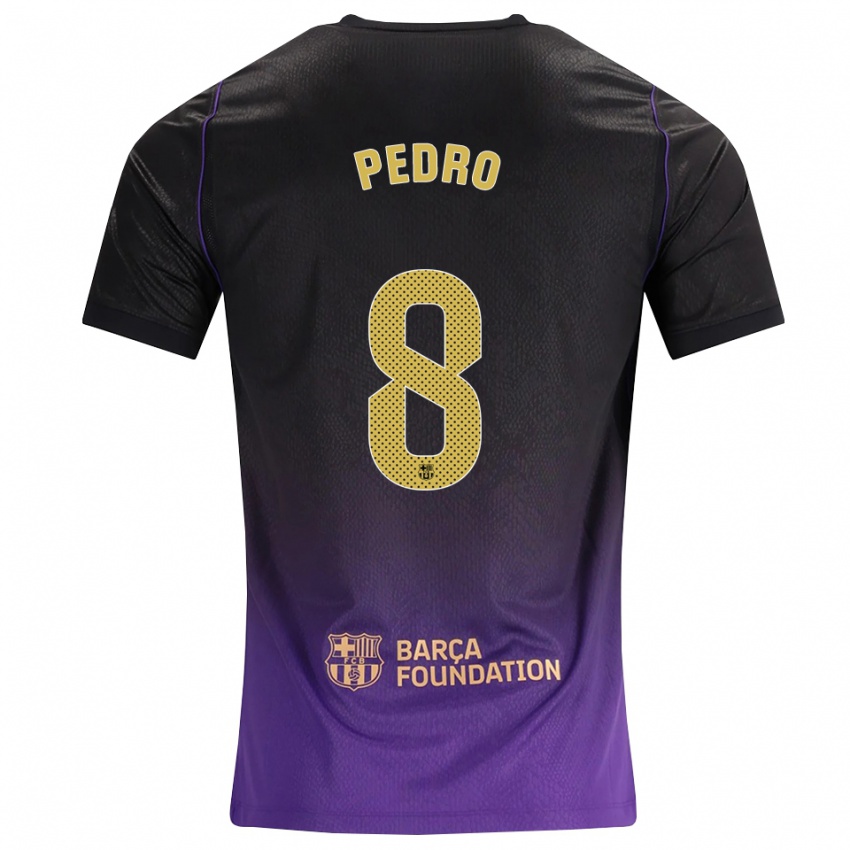 נשים פדרו רודריגס #8 סגול צהוב שחור הרחק ג'רזי 2026/27 חולצה קצרה