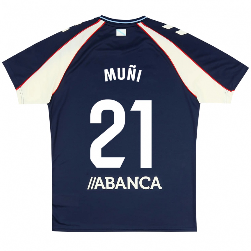 נשים Sara Álvarez Muñi #21 כחול מלכותי אדום לבן הרחק ג'רזי 2026/27 חולצה קצרה