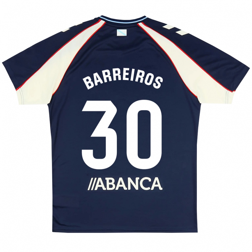 נשים Iago Barreiros #30 כחול מלכותי אדום לבן הרחק ג'רזי 2026/27 חולצה קצרה