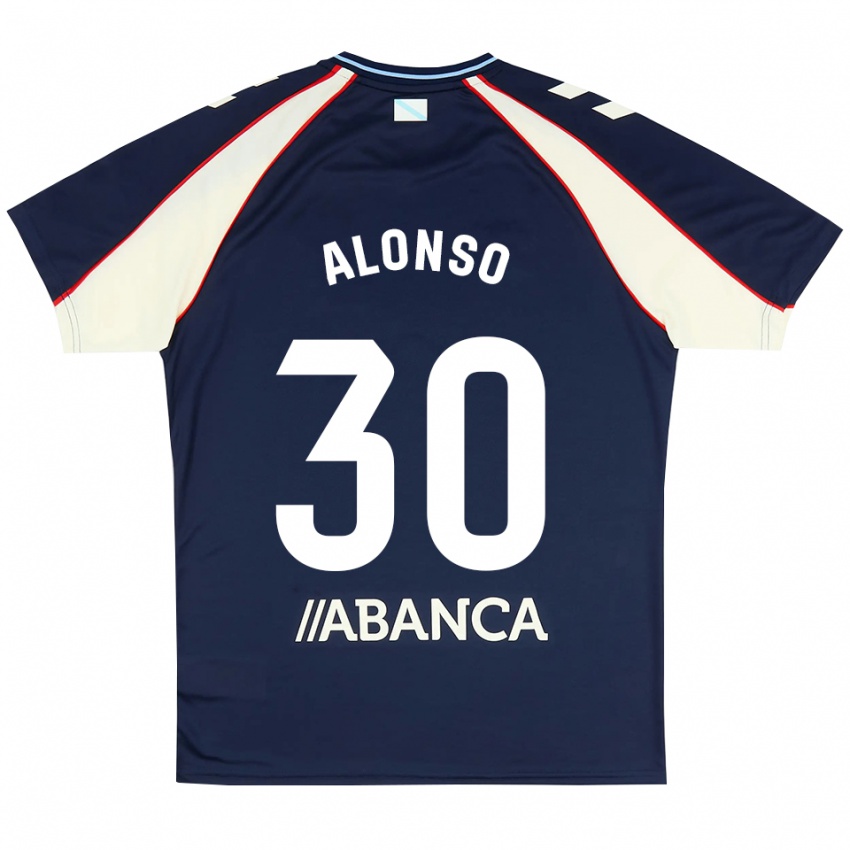 נשים Adriana Alonso #30 כחול מלכותי אדום לבן הרחק ג'רזי 2026/27 חולצה קצרה