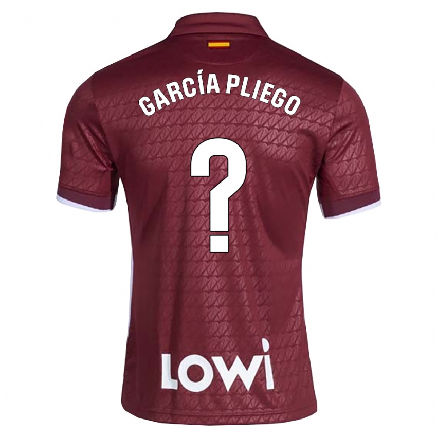 נשים Hugo García Pliego #0 אדום כהה לבן הרחק ג'רזי 2026/27 חולצה קצרה