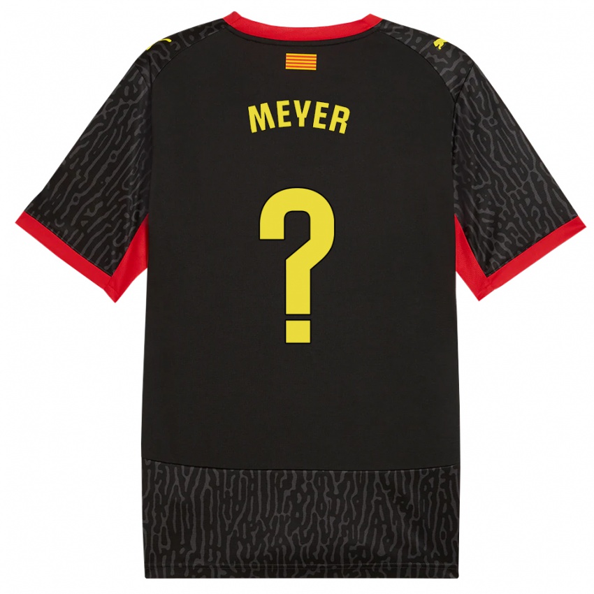 נשים Romeo Meyer #0 שחור צהוב אדום הרחק ג'רזי 2026/27 חולצה קצרה
