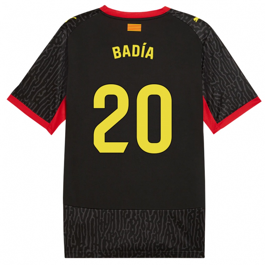 נשים Guillem Badía #20 שחור צהוב אדום הרחק ג'רזי 2026/27 חולצה קצרה
