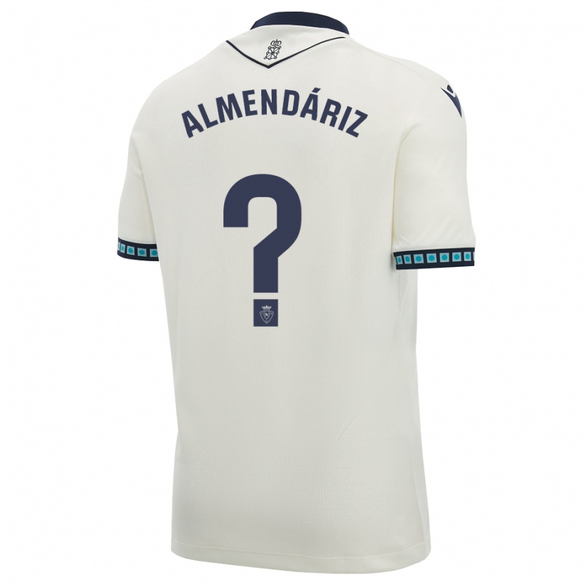 נשים Kike Almendáriz #0 לבן שחור כחול שמיים בהיר הרחק ג'רזי 2026/27 חולצה קצרה