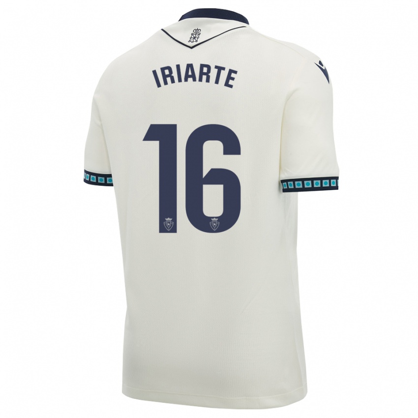 נשים Hodei Iriarte #16 לבן שחור כחול שמיים בהיר הרחק ג'רזי 2026/27 חולצה קצרה