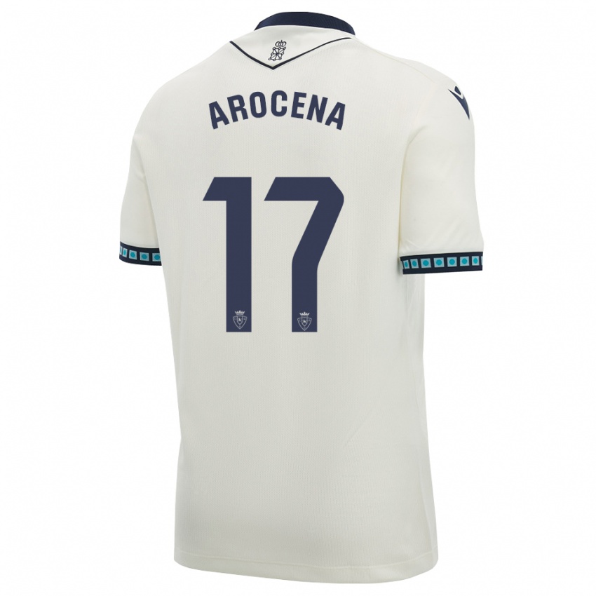 נשים Asier Arocena #17 לבן שחור כחול שמיים בהיר הרחק ג'רזי 2026/27 חולצה קצרה