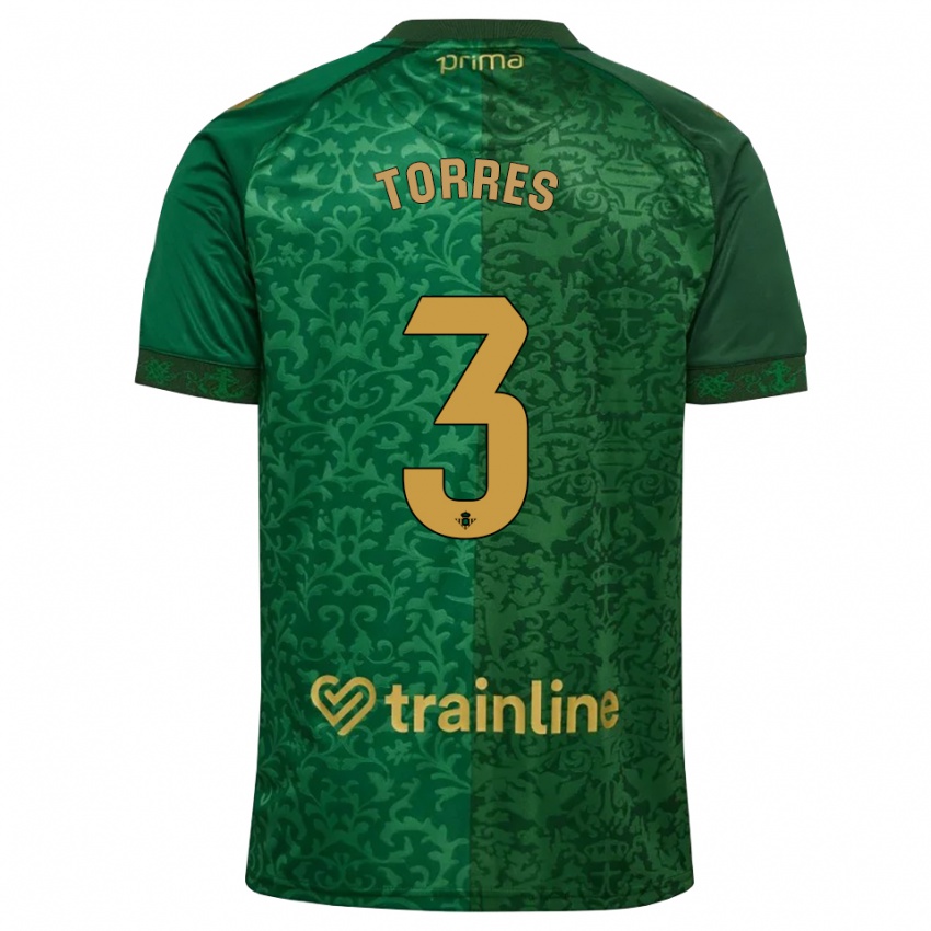 נשים Alejandro Torres #3 ירוק יער אדמדם כהה הרחק ג'רזי 2026/27 חולצה קצרה