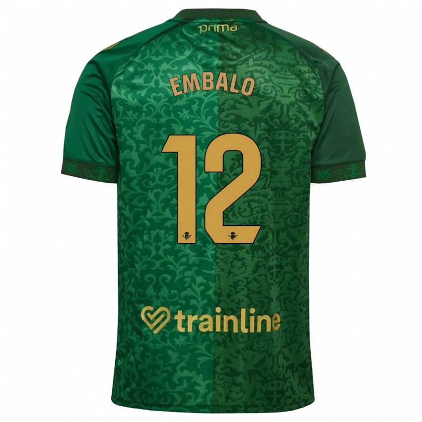 נשים Fabián Embalo #12 ירוק יער אדמדם כהה הרחק ג'רזי 2026/27 חולצה קצרה