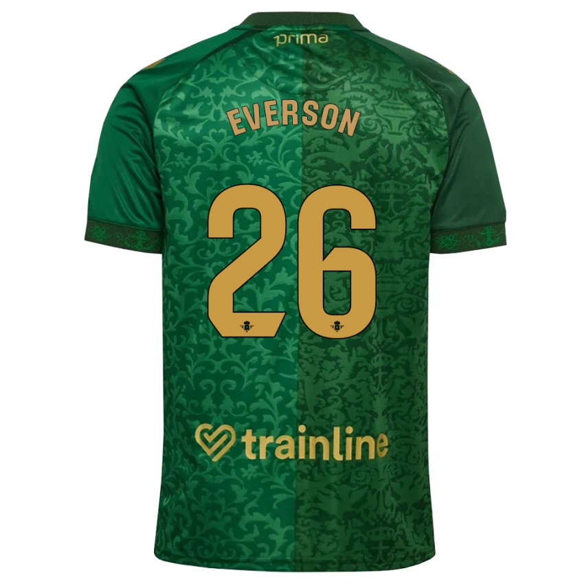 נשים Everson Luis Santana Dos Santos #26 ירוק יער אדמדם כהה הרחק ג'רזי 2026/27 חולצה קצרה