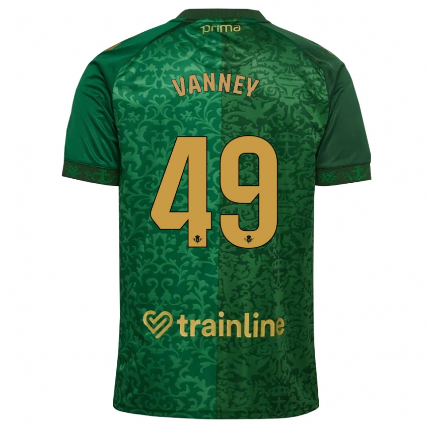 נשים Dylan Vanney #49 ירוק יער אדמדם כהה הרחק ג'רזי 2026/27 חולצה קצרה