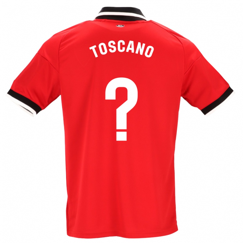 נשים Carlos Toscano #0 לבן אדום שחור הרחק ג'רזי 2026/27 חולצה קצרה