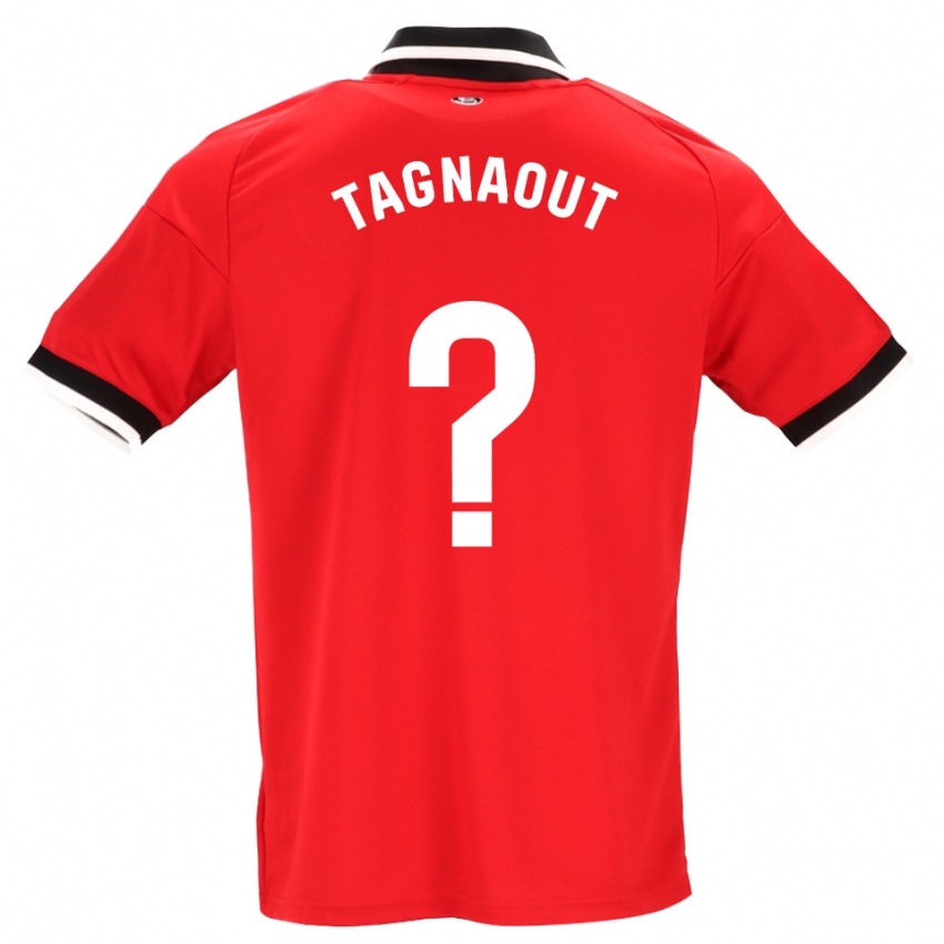נשים Fatima Tagnaout #0 לבן אדום שחור הרחק ג'רזי 2026/27 חולצה קצרה
