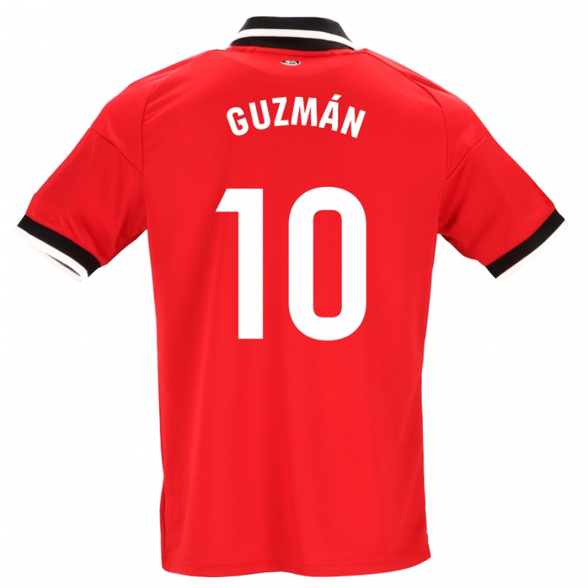 נשים Gonzalo Guzmán #10 לבן אדום שחור הרחק ג'רזי 2026/27 חולצה קצרה