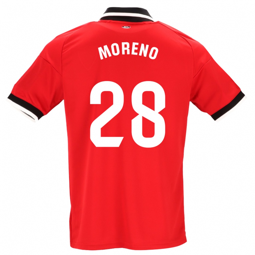 נשים Fernando Moreno #28 לבן אדום שחור הרחק ג'רזי 2026/27 חולצה קצרה