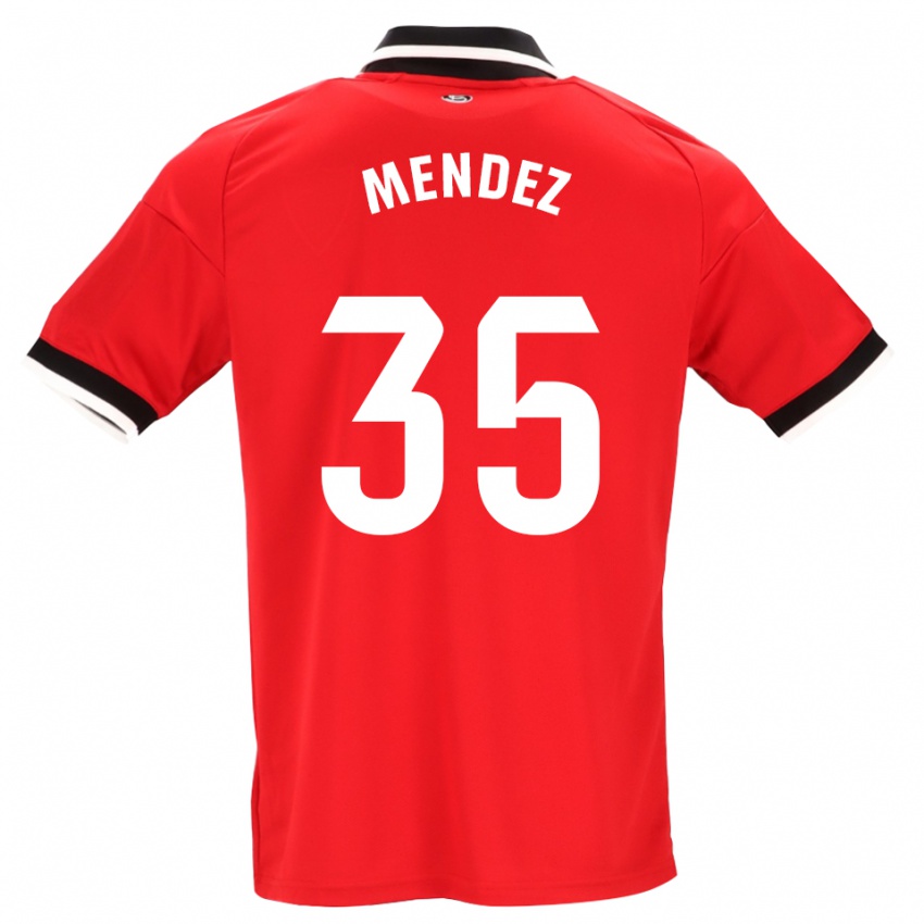נשים Tomas Mendez #35 לבן אדום שחור הרחק ג'רזי 2026/27 חולצה קצרה