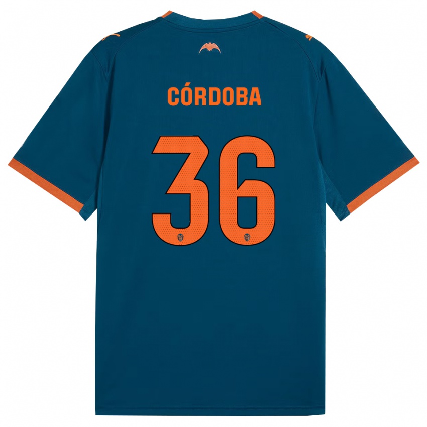 נשים Iker Córdoba #36 כחול דודג' כתום הרחק ג'רזי 2026/27 חולצה קצרה