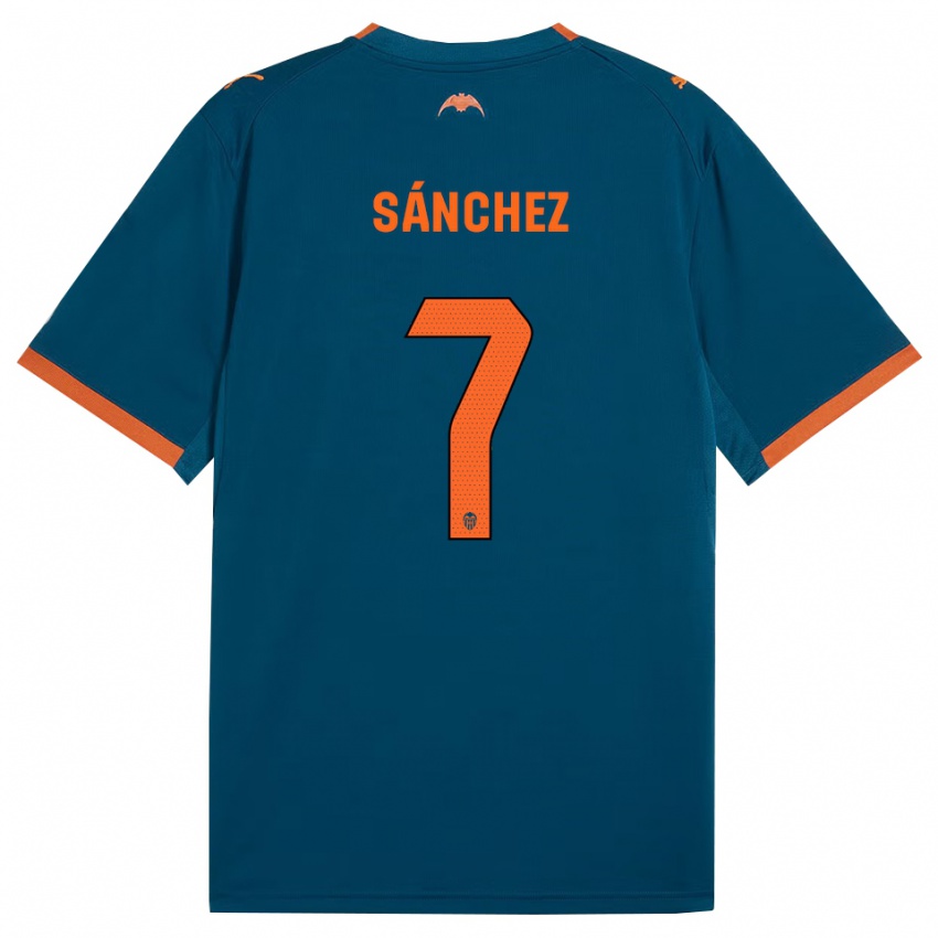 נשים Dani Sánchez #7 כחול דודג' כתום הרחק ג'רזי 2026/27 חולצה קצרה
