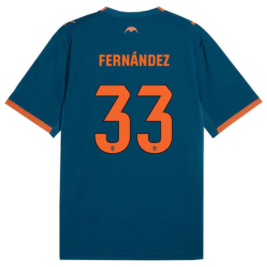 נשים Hugo Fernández #33 כחול דודג' כתום הרחק ג'רזי 2026/27 חולצה קצרה