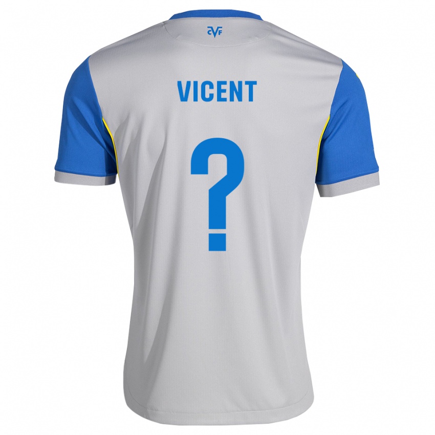 נשים Iker Vicent #0 כחול דודג' אפור הרחק ג'רזי 2026/27 חולצה קצרה