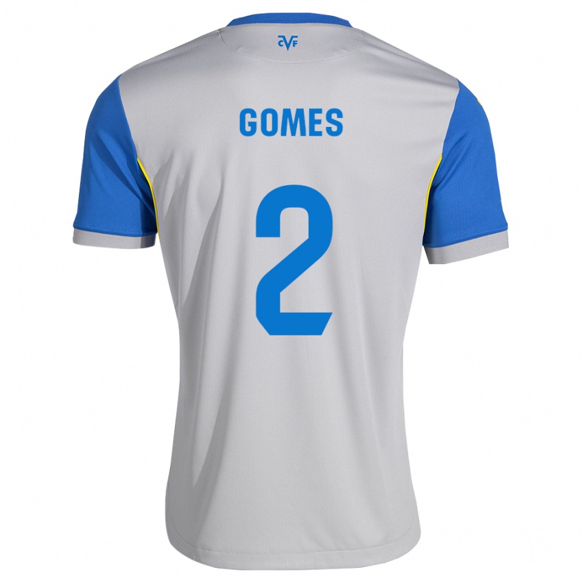 נשים Vique Gomes #2 כחול דודג' אפור הרחק ג'רזי 2026/27 חולצה קצרה