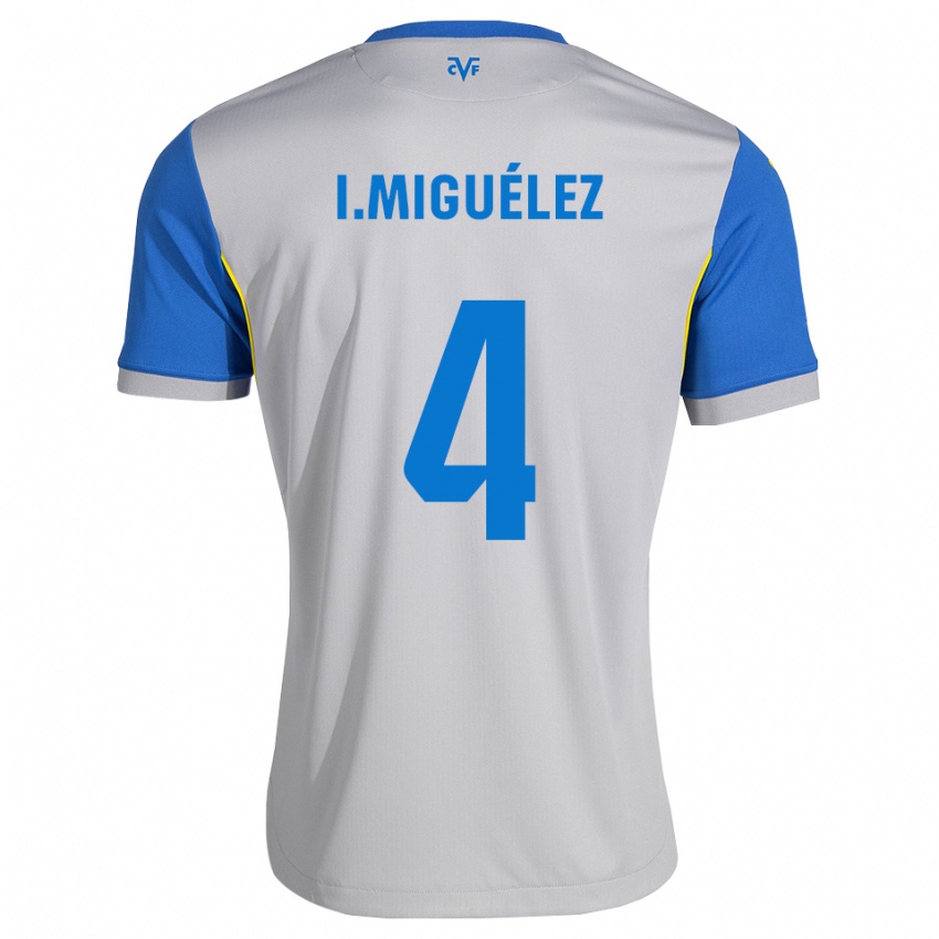 נשים Irene Miguélez #4 כחול דודג' אפור הרחק ג'רזי 2026/27 חולצה קצרה