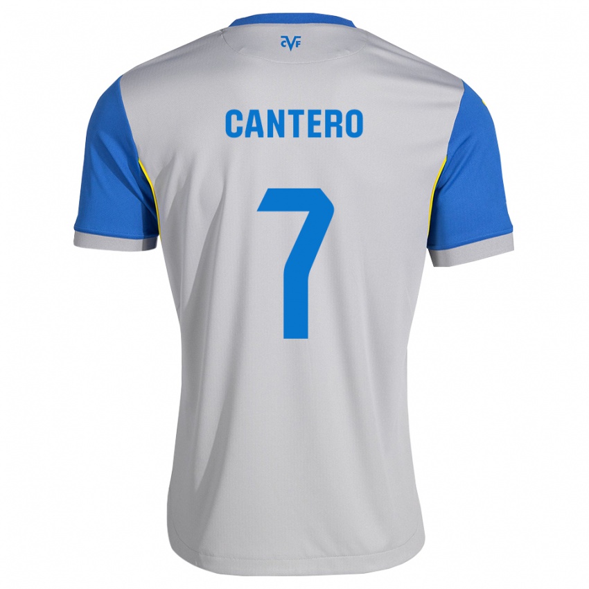 נשים Dani Cantero #7 כחול דודג' אפור הרחק ג'רזי 2026/27 חולצה קצרה