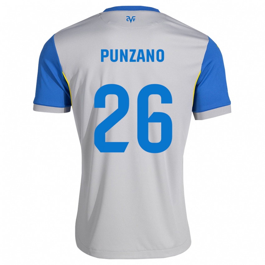 נשים Iker Punzano #26 כחול דודג' אפור הרחק ג'רזי 2026/27 חולצה קצרה