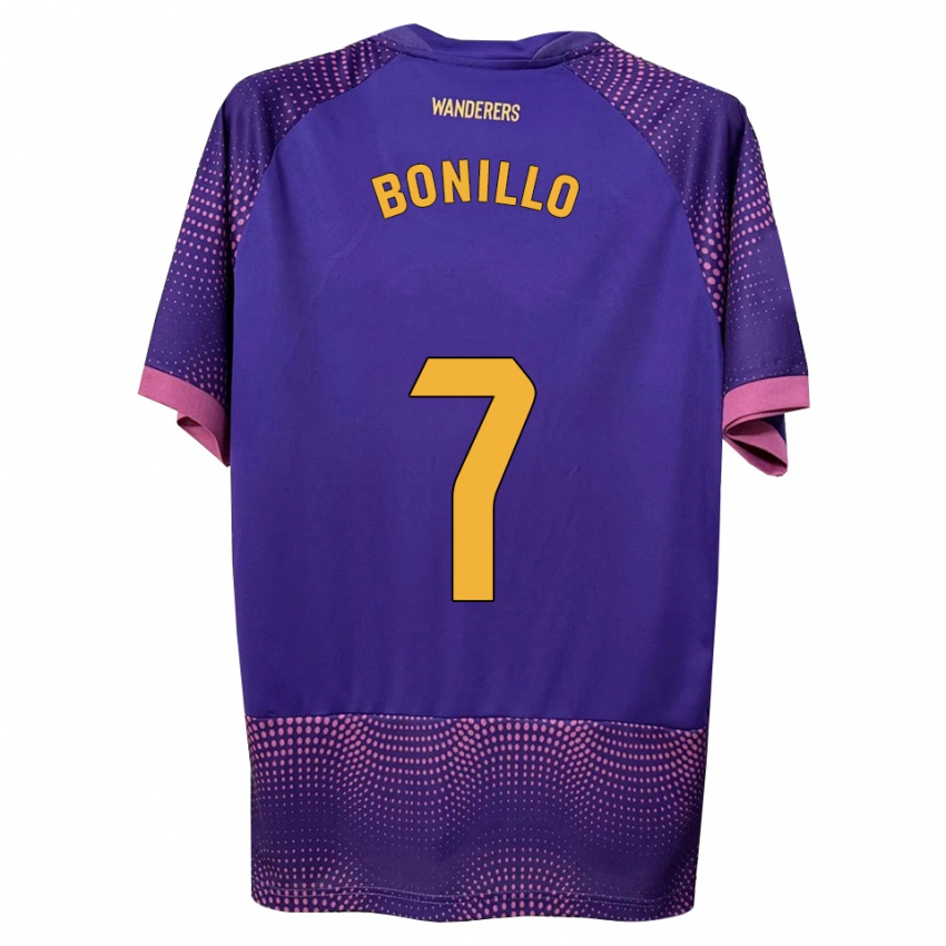 נשים Haizam Bonillo #7 לבן ורוד סגול הרחק ג'רזי 2026/27 חולצה קצרה