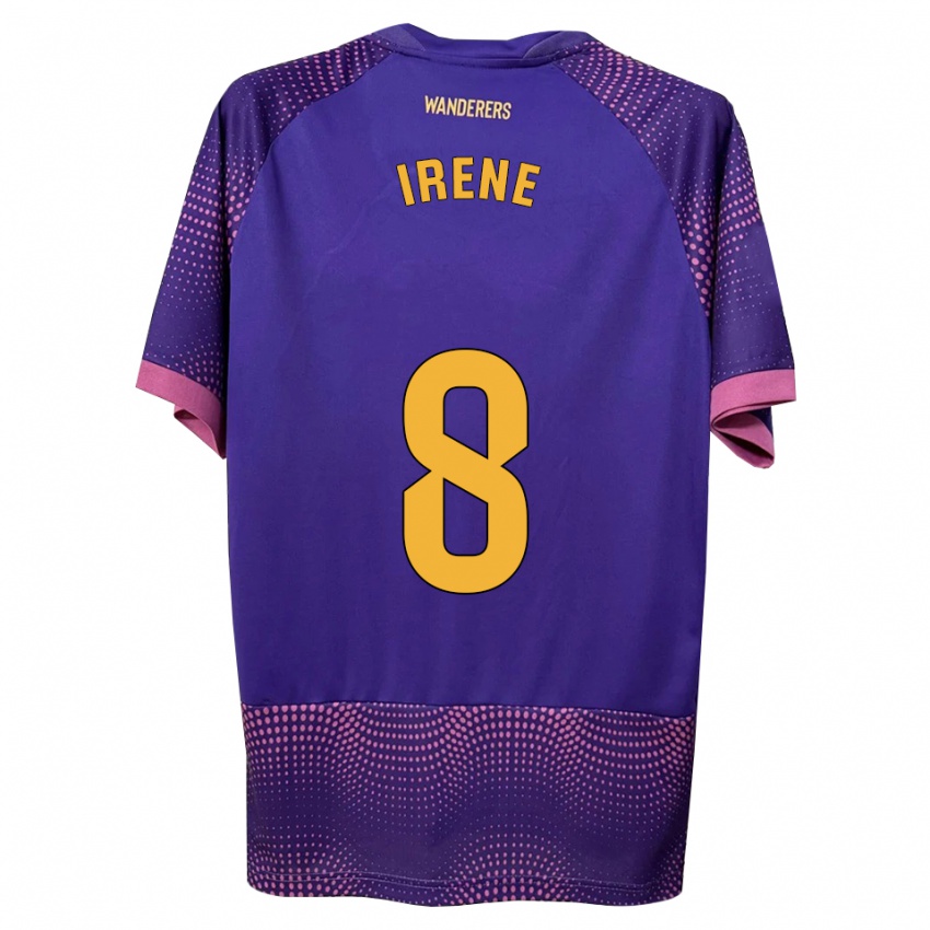 נשים Irene Ñiguez García #8 לבן ורוד סגול הרחק ג'רזי 2026/27 חולצה קצרה