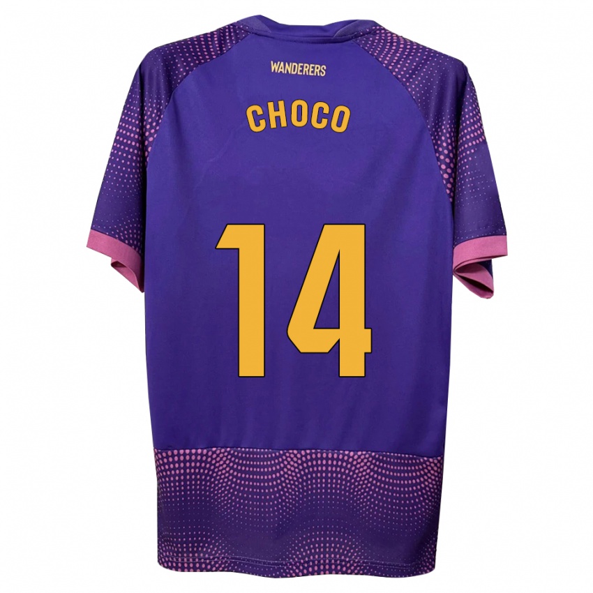 נשים Choco #14 לבן ורוד סגול הרחק ג'רזי 2026/27 חולצה קצרה