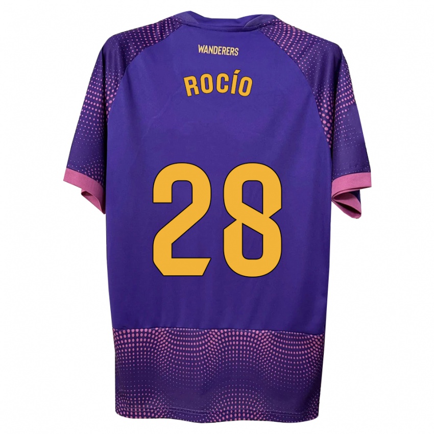 נשים Rocío Rodríguez Jiménez #28 לבן ורוד סגול הרחק ג'רזי 2026/27 חולצה קצרה