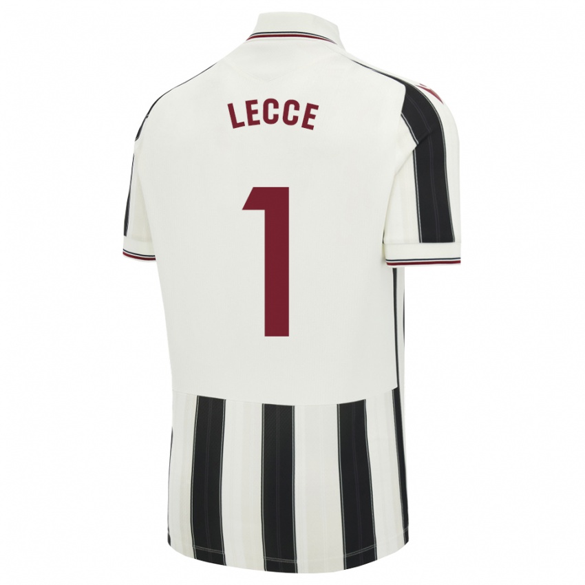 נשים Lecce #1 לבן אדום שחור הרחק ג'רזי 2026/27 חולצה קצרה