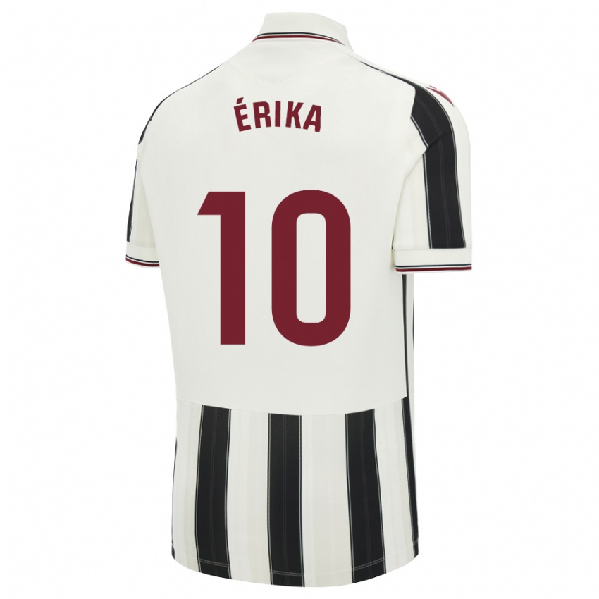 נשים Érika González #10 לבן אדום שחור הרחק ג'רזי 2026/27 חולצה קצרה