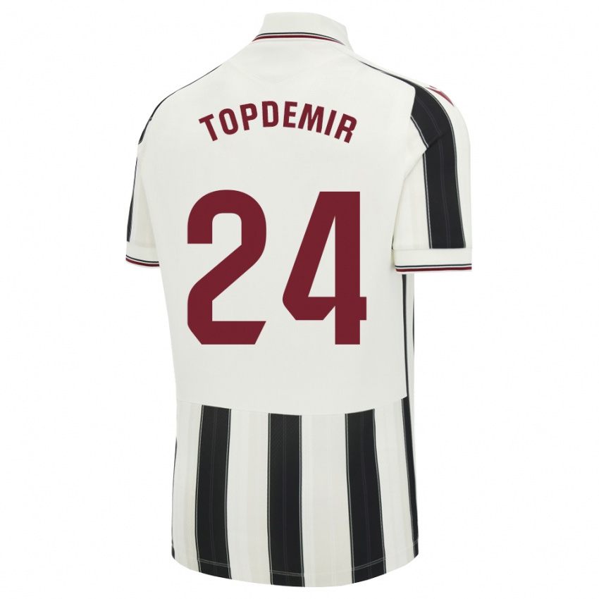 נשים Karan Topdemir #24 לבן אדום שחור הרחק ג'רזי 2026/27 חולצה קצרה