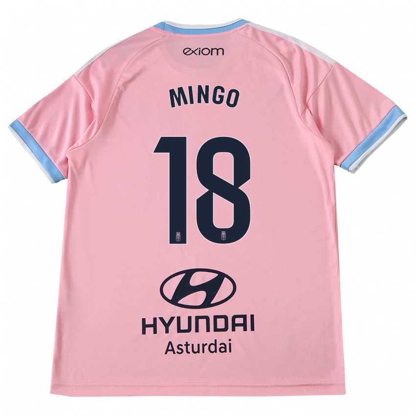 נשים Víctor Mingo #18 כחול תירס ורוד הרחק ג'רזי 2026/27 חולצה קצרה