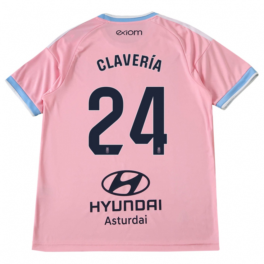 נשים Miguel Clavería #24 כחול תירס ורוד הרחק ג'רזי 2026/27 חולצה קצרה