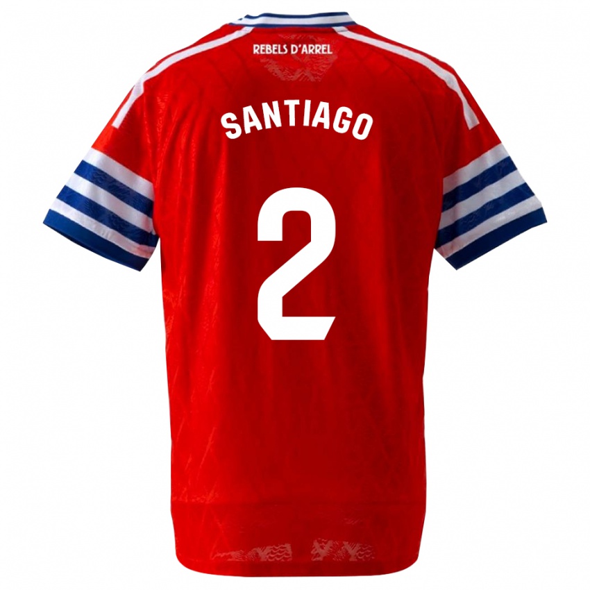 נשים David Santiago #2 כחול מלכותי אדום הרחק ג'רזי 2026/27 חולצה קצרה