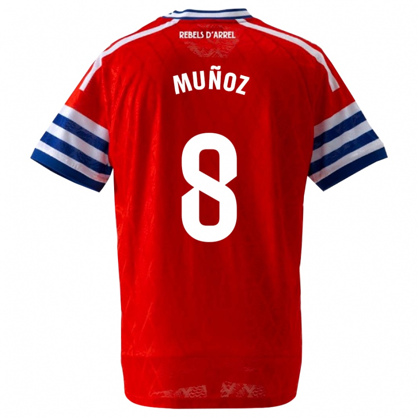 נשים David Muñoz #8 כחול מלכותי אדום הרחק ג'רזי 2026/27 חולצה קצרה